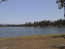 Logans Inlet with Lumley Hill camp other side