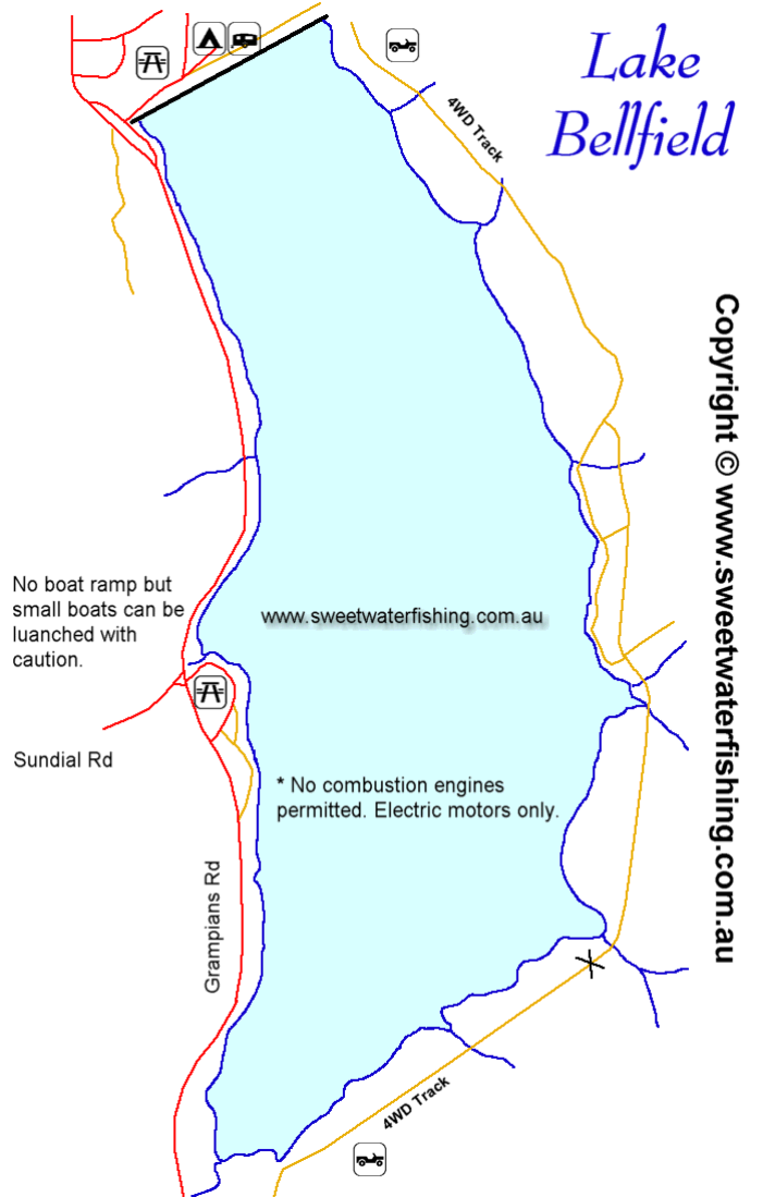 Lake Bellfield Map