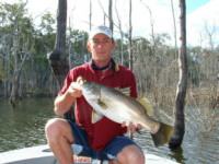 This fish was taken during a morning session with the moon above.