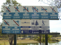 Permitted activities signage