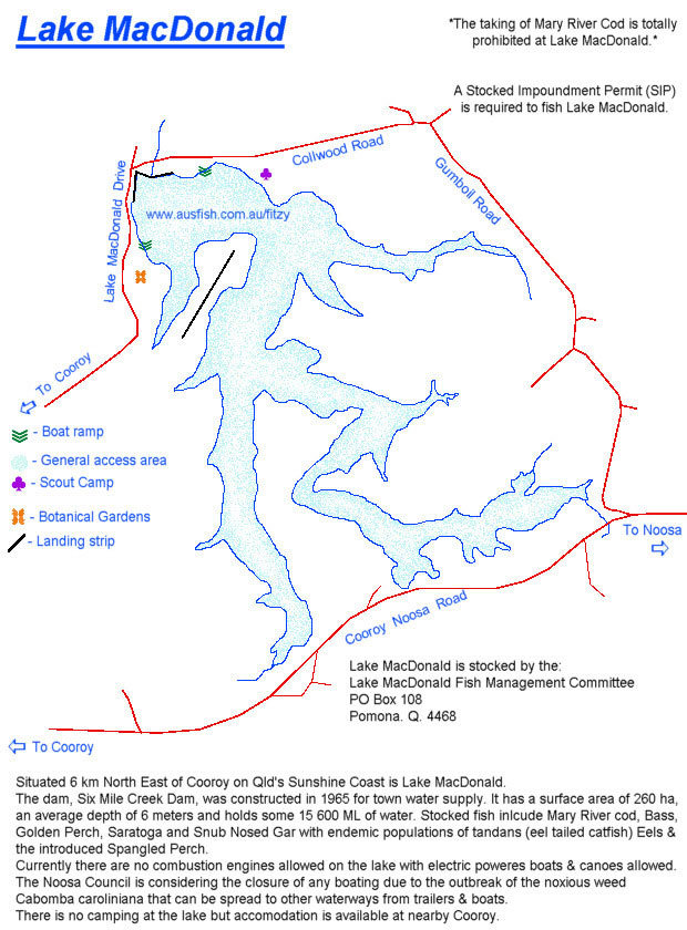 Lake MacDonald Map