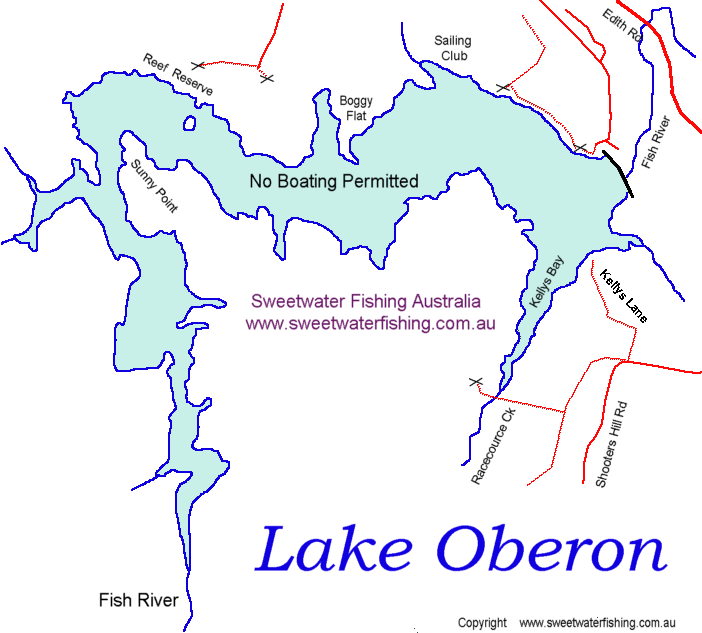 Oberon Dam Map